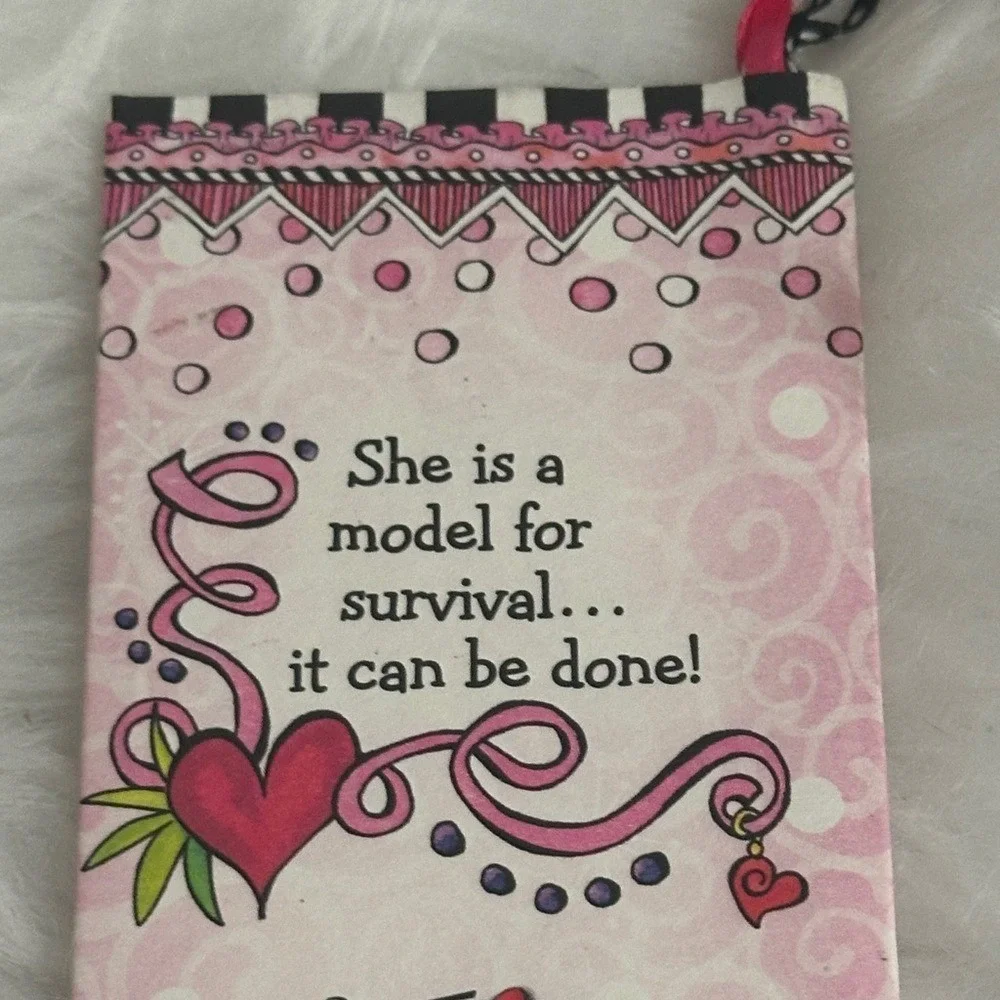 Suzy Toronto Pink Ribbon Breast Cancer Awareness Bookmark Blue Mountain Arts